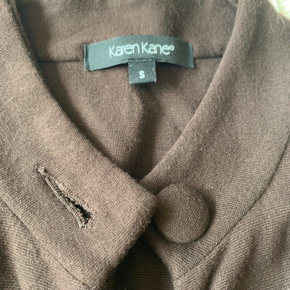 Karen Kane Dark Brown Suit Set - Picture 5 of 5